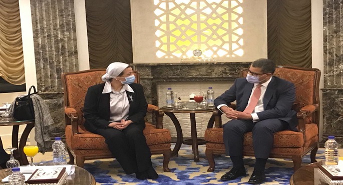 بالصور .. وزيرة البيئة تلتقى رئيس الدورة الـ26 لمؤتمر أطراف اتفاقية الأمم المتحدة الإطارية لتغير المناخ