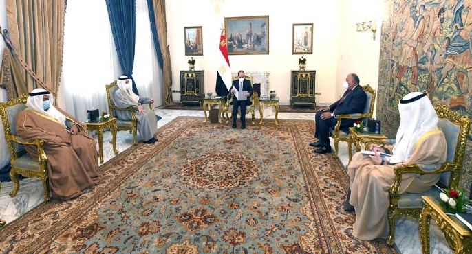 بالصور .. الرئيس السيسي يبحث مع وزير خارجية الكويت العلاقات الثنائية و المستجدات على الساحة الإقليمية