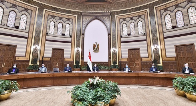 بالصور.. الرئيس السيسي يعقد اجتماعا لمتابعة التفاصيل التنفيذية للمشروع القومي لتطوير قرى الريف المصري