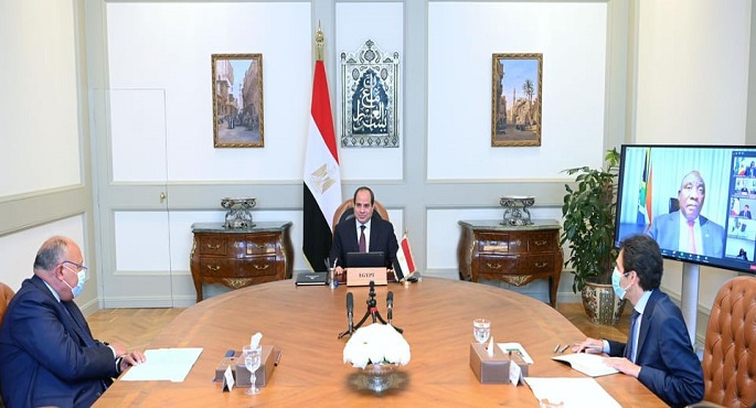 خلال اجتماع قمة الاتحاد الأفريقي بالفيديو كونفرانس.. السيسي يؤكد أهمية ضمان حصول القارة الأفريقية على حصة كافية من اللقاحات بأسعار تفضيلية