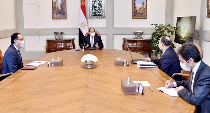 السيسي يوجه بمتابعة ودراسة تداعيات كورونا على الموقف الاقتصادي العالمي والإقليمي