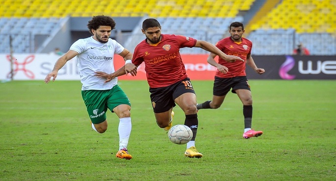 سيراميكا كليوباترا يتعادل مع المصري ٢-٢ في الدوري الممتاز