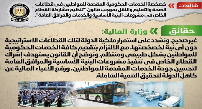 مجلس الوزراء : لا صحة لخصخصة الخدمات الحكومية بقطاعات الصحة والتعليم والنقل