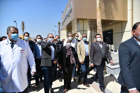 وزيرة الصحة تتفقد مستشفى الكرنك الدولي لمتابعة العمل بمنظومة التأمين الصحي الشامل