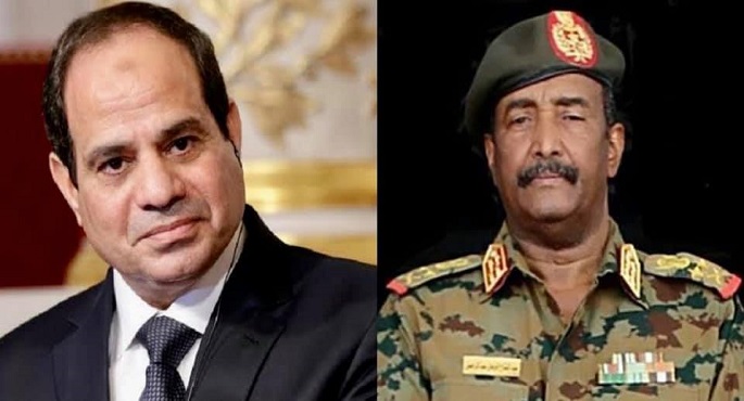 الرئيس السيسي يتلقى اتصالا هاتفيا من  رئيس مجلس السيادة الانتقالي السوداني