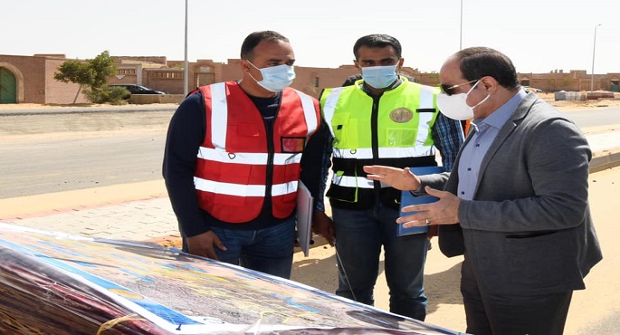 بالصور.. الرئيس السيسي يتفقد الأعمال الانشائية الخاصة بتطوير شبكة الطرق والمحاور بالقاهرة