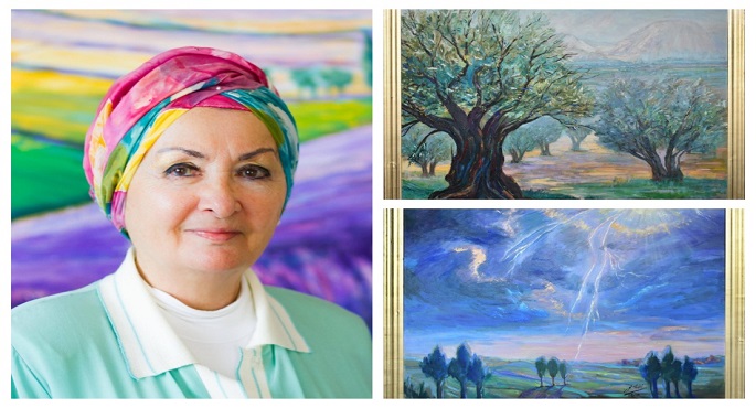 افتتاح معرض الفنانة زينب عبد العزيز بساحة الاوبرا اليوم