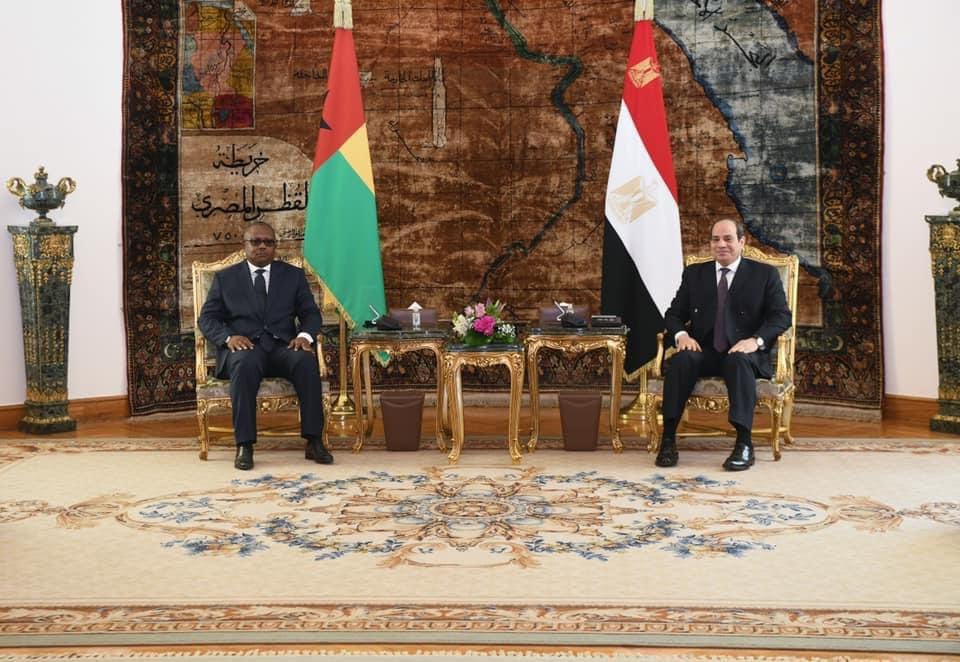 السيسي: شرفت باستقبال رئيس جمهورية غينيا بيساو في إطار تعزيز التعاون