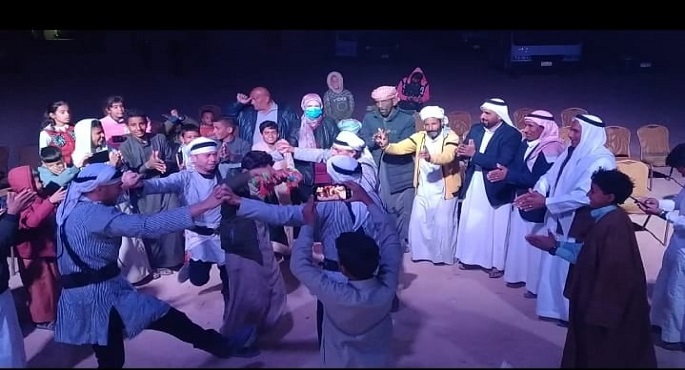 استمرار فعاليات المسرح المتنقل بوادي مندر في شرم الشيخ