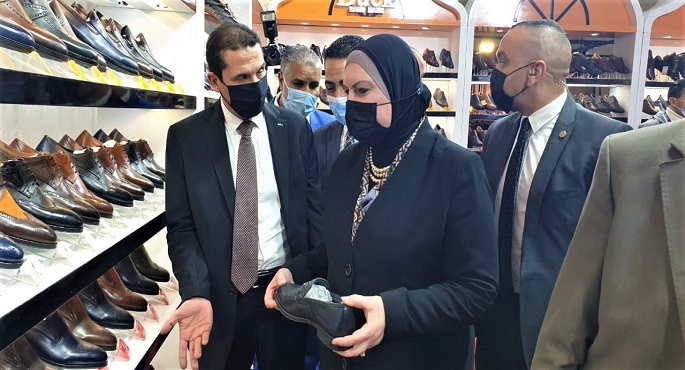 بالصور.. وزيرة التجارة تفتتح فعاليات الدورة الـ 15 لمعرض القاهرة الدولي للجلود