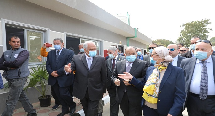وزيرا البيئة والتنمية المحلية ومحافظ الجيزة يفتتحون المحطة الوسيطة للمخلفات بالبراجيل بالجيزة
