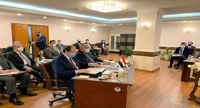 عقد اجتماع آلية التعاون الثلاثي بين مصر والعراق والأردن فى بغداد بمشاركة شكري واللواء عباس كامل