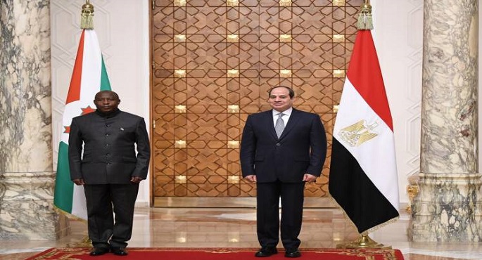 السيسي يؤكد لنظيره البوروندي ضرورة السعي لاتفاق قانوني ملزم ينظم عملية ملء وتشغيل سد النهضة بعيداً عن أي منهج أحادي