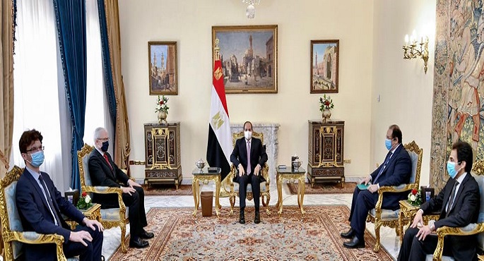 الرئيس السيسي يستقبل رئيس جهاز الاستخبارات الخارجي الفرنسي