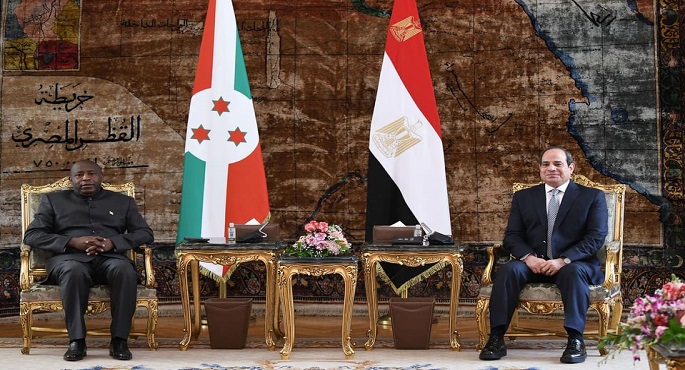 بالصور.. الرئيس السيسي يستقبل نظيره البوروندي بقصر الاتحادية