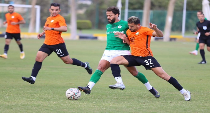 المصري يتعادل مع البنك الأهلي بهدفين لكل فريق وديا
