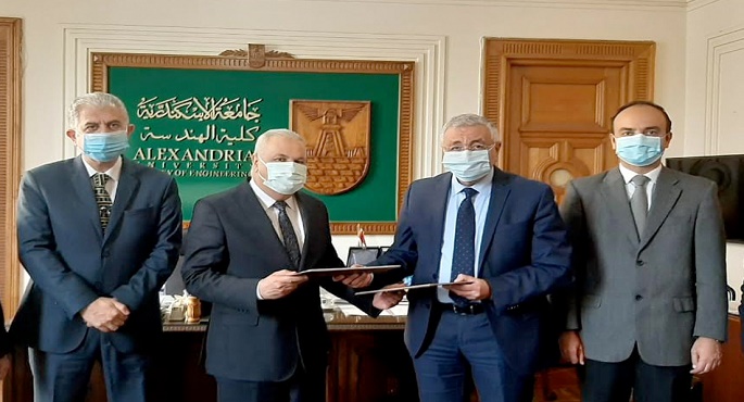 بروتوكول تعاون بين القوى العاملة وهندسة الإسكندرية لتدريب الطلاب على 7 مهن