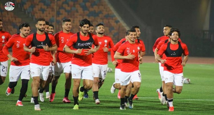 منتخب مصر يختتم استعداداته لمواجهة أنجولا بتصفيات المونديال
