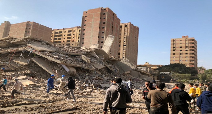 محافظ الجيزة: تفجير عقار فيصل المحترق بالديناميت ورفع مخلفات الهدم