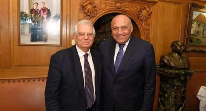 وزير الخارجية يُجري اتصالًا هاتفيًا مع المُمثل الأعلى للشئون الخارجية للاتحاد الأوروبي