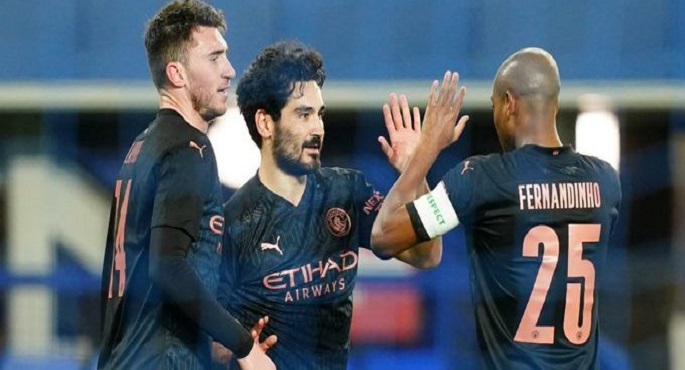 مانشستر سيتي يتأهل إلى نصف نهائي كأس الاتحاد الإنجليزي بفوزه على ايفرتون بهدفين
