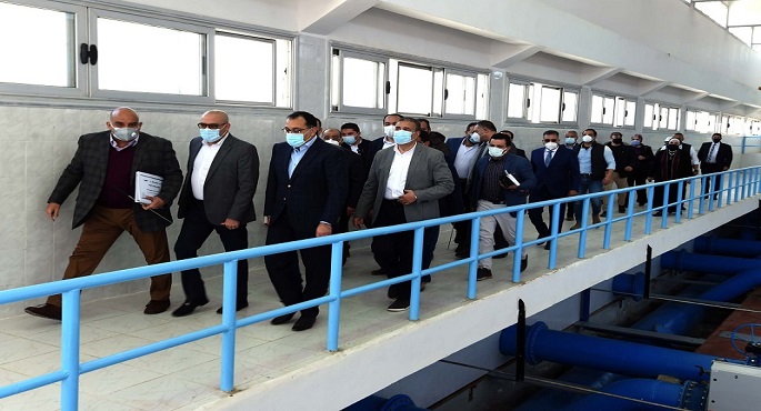 بالصور .. خلال زيارته للمنوفية .. رئيس الوزراء يتفقد محطة مياه الباجور