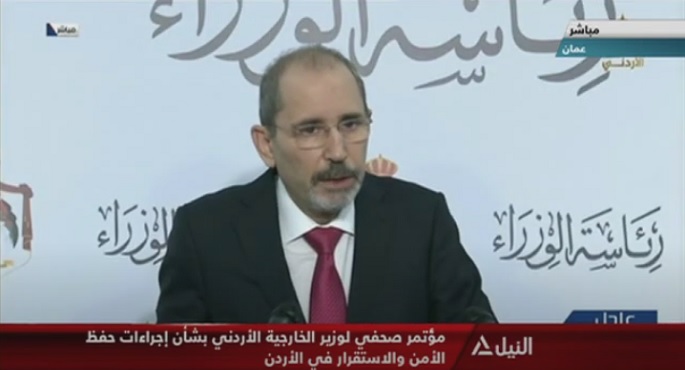بالفيديو.. الأردن: أجهزة الدولة تمكنت من إحكام السيطرة وإفشال تحركات ونشاطات استهدفت الأمن والاستقرار