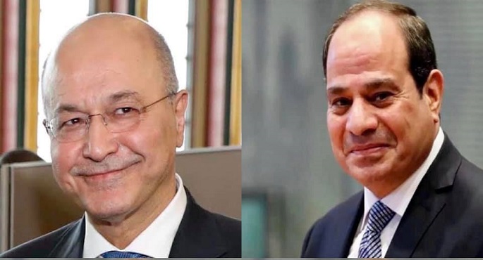 الرئيس السيسي يعزي الرئيس العراقي برهم صالح في ضحايا حريق مستشفي ابن الخطيب