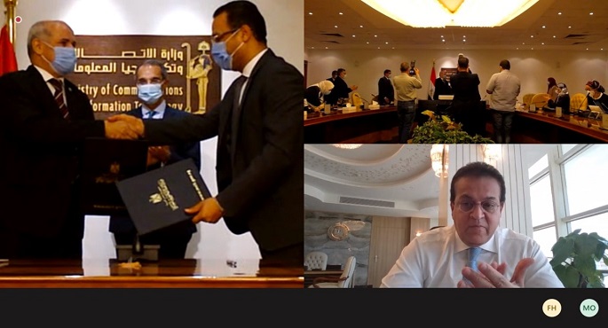 بالصور .. وزيرا التعليم العالي والاتصالات يشهدان توقيع بروتوكول تعاون لإنشاء مركز إبداع مصر الرقمية بجامعة الفيوم
