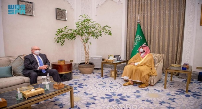 ولي العهد السعودي يلتقي المبعوث الأمريكية الخاص لليمن لبحث سبل حل الأزمة اليمنية
