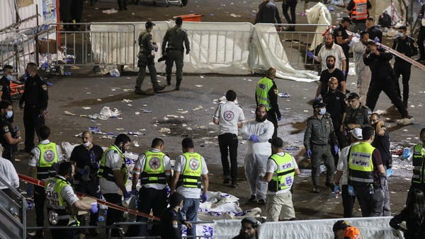 عشرات القتلى والجرحى إثر تدافع خلال حفل ديني في إسرائيل