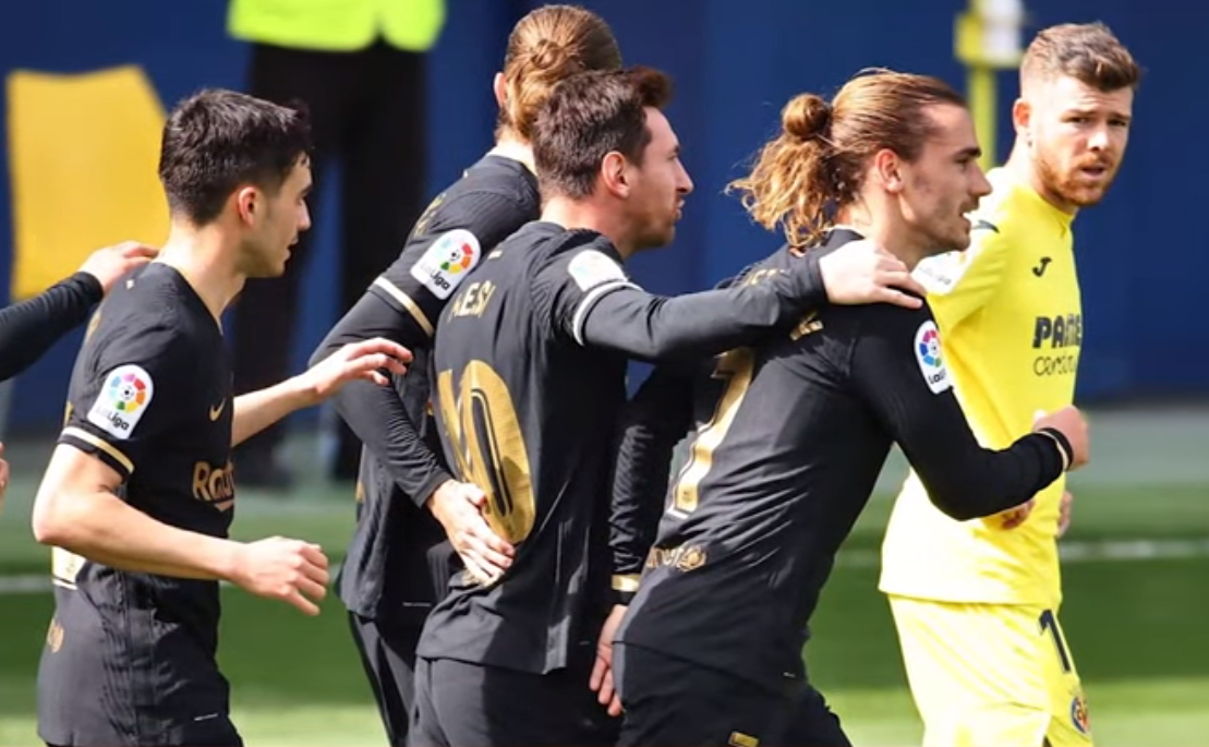 برشلونة يرتقي للمركز الثاني بالدوري الإسباني بفوزه على فياريال 2-1
