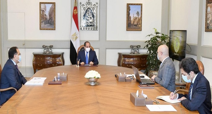الرئيس السيسي يتابع الموقف التنفيذي للمشروعات القومية لوزارة الإسكان