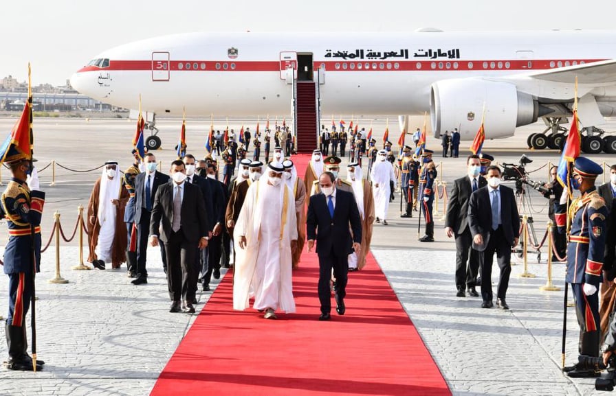 الرئيس السيسى يستقبل الشيخ محمد بن زايد آل نهيان رئيس دولة الإمارات العربية المتحدة