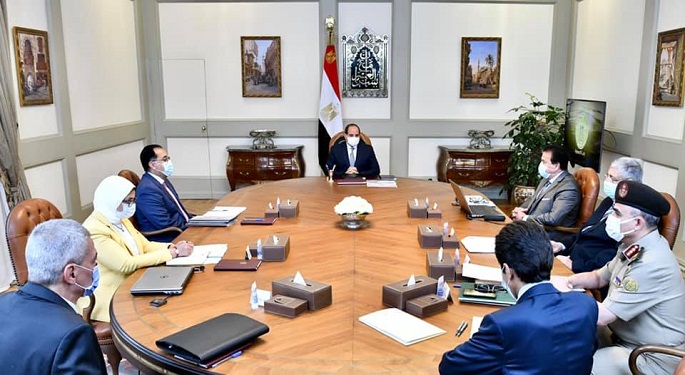 الرئيس السيسي يتابع إجراءات احتواء كورونا ويوجه بتوفير الاعتمادات اللازمة لاستيراد اللقاحات