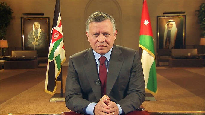 ملك الأردن يؤكد دعم بلاده لفلسطين