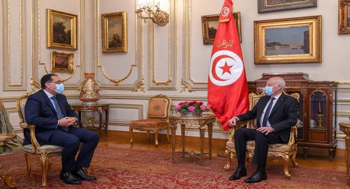الرئيس التونسي يؤكد دعمه لتوطيد العلاقات مع مصر بما يعود بالنفع على شعبي البلدين