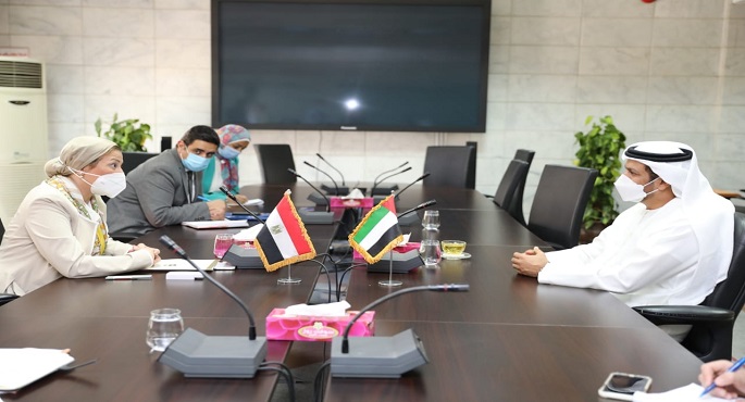 وزيرة البيئة تلتقى سفير دولة الإمارات لبحث سبل التعاون بين البلدين فى المجالات البيئية المختلفة