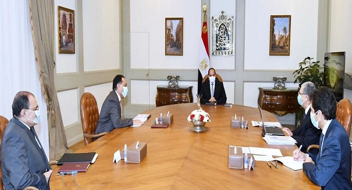 الرئيس السيسي يوجه بالالتزام بالجداول الزمنية للانتهاء من مشروعات إمدادات خطوط التغذية الكهربائية لسيناء