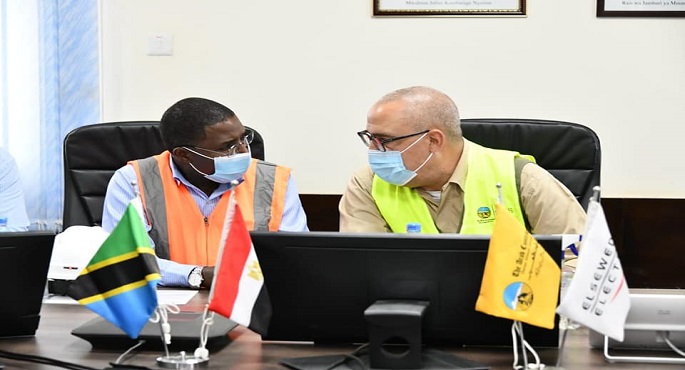 الجزار ووزير الطاقة التنزانى يتابعان الموقف التنفيذى لمشروع سد ومحطة كهرباء جيوليوس نيريرى لتوليد الطاقة الكهرومائية