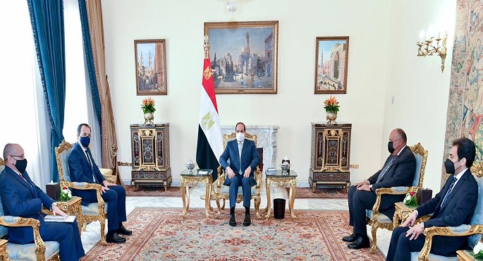 خلال استقباله وزير خارجية قبرص .. الرئيس السيسى يؤكد أهمية سرعة احياء مفاوضات السلام بين الفلسطينيين وإسرائيل