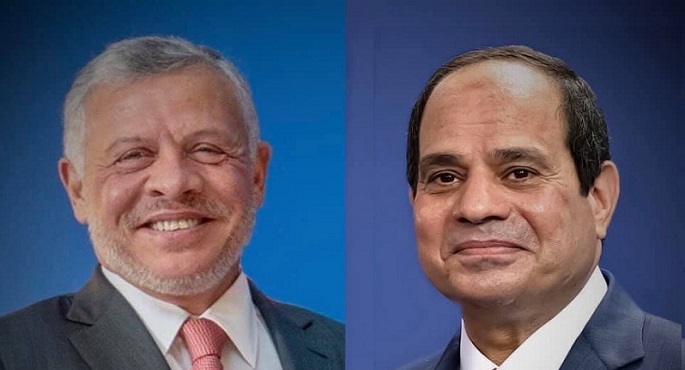 الرئيس السيسي يتلقى اتصالًا هاتفيًا من عاهل الأردن للتهنئة بمناسبة عيد الفطر