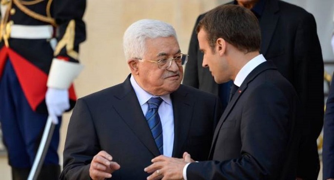 عباس وماكرون يبحثان تطورات الأحداث في القدس وغزة والضفة