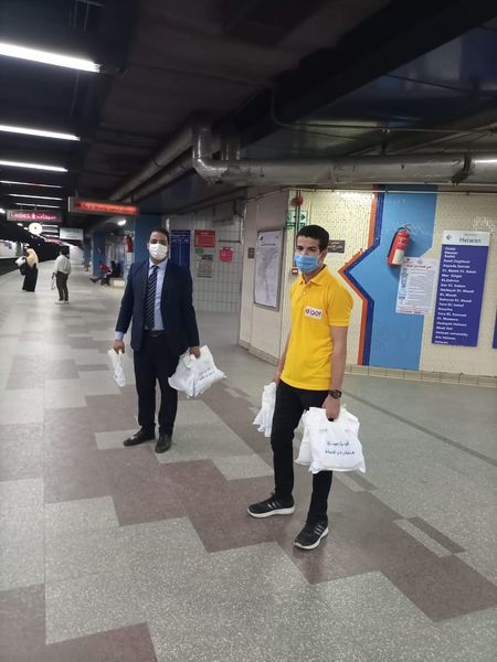 بالصور.. النقل تطلق حملة هنفطر فى المحطة بعدد من محطات مترو الأنفاق والسكة الحديد