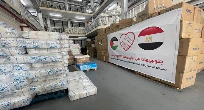 الهلال الأحمر الفلسطيني يشيد بالجهود المصرية في تسيير المساعدات الإنسانية إلى قطاع غزة