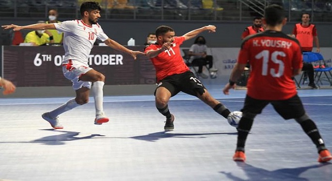 منتخب مصر يتخطى البحرين ويتأهل لنصف نهائي كأس العرب لكرة الصالات