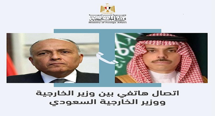 وزير الخارجية يبحث مع نظيره السعودى تطورات الأوضاع فى القدس المحتلة