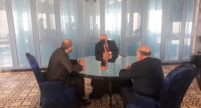 على هامش اجتماعات الدوحة.. شكري يشارك في اجتماع لآلية التعاون الثلاثي بين مصر والأردن والعراق