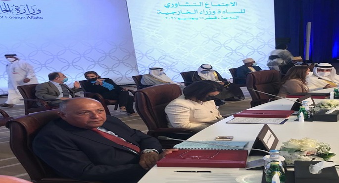 بالصور.. شكري يشارك الاجتماع التشاوري لوزراء خارجية جامعة الدول العربية