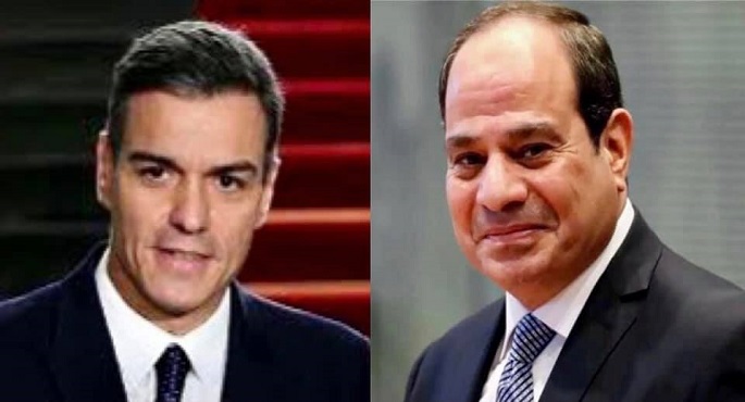 الرئيس السيسي يبحث هاتفيا من رئيس الوزراء الإسباني سبل تطوير العلاقات الثنائية